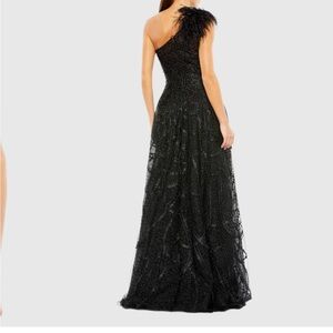 Mac Duggal Black Embellished Gown